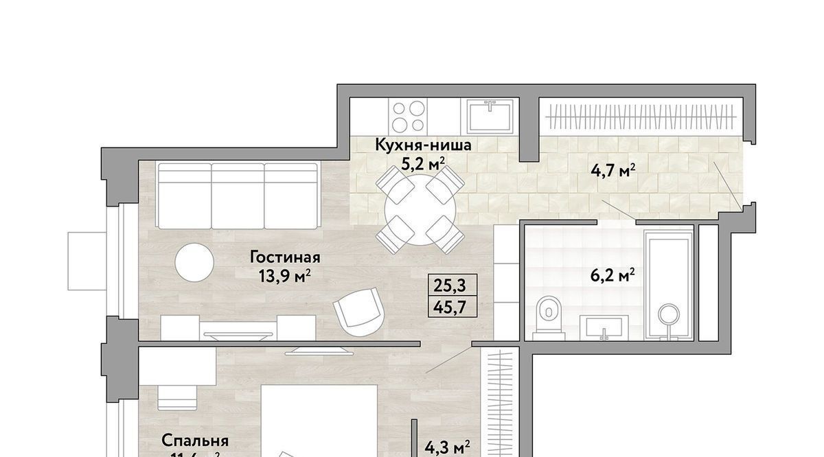 квартира г Москва метро Бунинская аллея № 174 кв-л, Новые Смыслы жилой комплекс фото 1