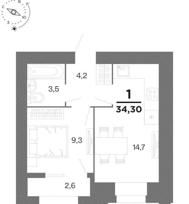 квартира г Рязань р-н Московский ул Интернациональная 2 фото 1