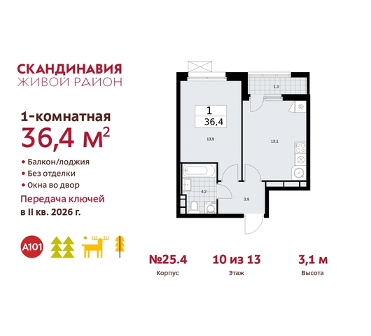 жилой район «Скандинавия» б-р Скандинавский 25/4 Сосенское, Бутово фото