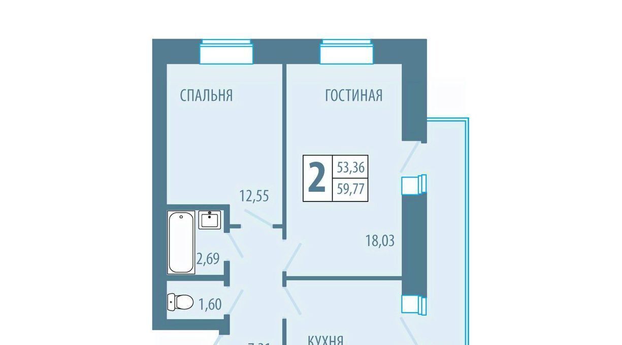 квартира г Железногорск ул Комсомольская 19 фото 1