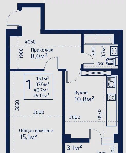 квартира р-н Симферопольский с Мирное ул Живописная 1 ЖК 5 элемент фото 1