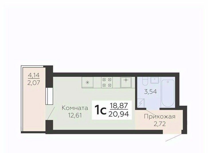 квартира г Воронеж р-н Левобережный ул Ленинградская фото 1