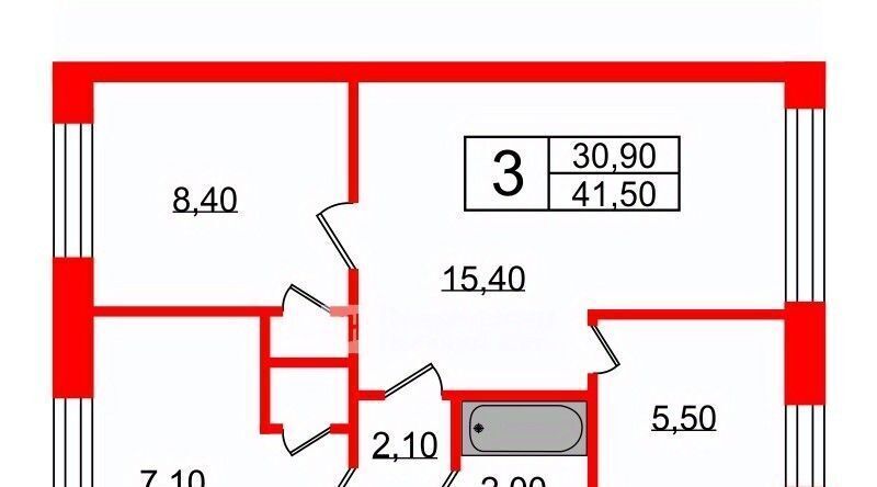 квартира г Санкт-Петербург метро Автово ул Червонного Казачества 32 фото 2