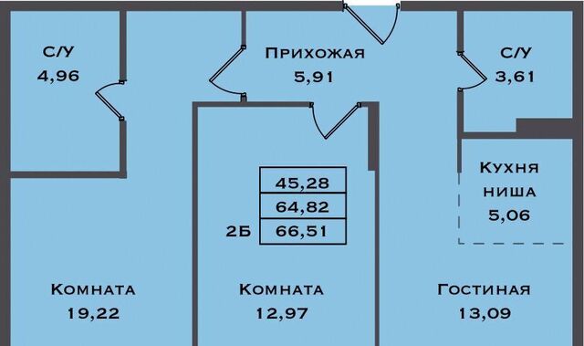 квартира ул Игоря Киртбая 1а 51-й фото