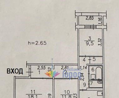 квартира г Новокузнецк р-н Новоильинский ул 11 Гвардейской Армии 15 фото 17