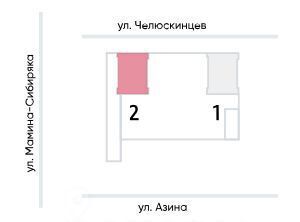 квартира г Екатеринбург Уральская Центральный ЖК «Азина 16» жилрайон фото 2