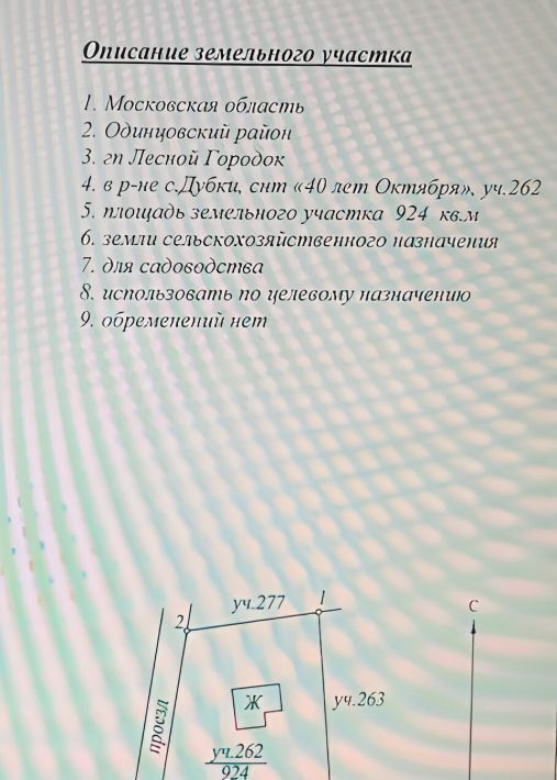 земля городской округ Одинцовский с Дубки ул. Мичуринская, 56, 40 лет Октября СНТ фото 10