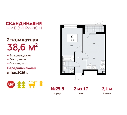 жилой район «Скандинавия» б-р Скандинавский 25/5 Сосенское, Бутово фото