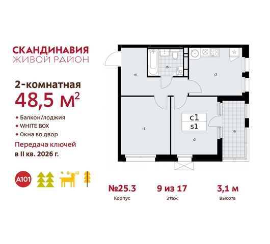 жилой район «Скандинавия» б-р Скандинавский 25/3 Сосенское, Бутово фото