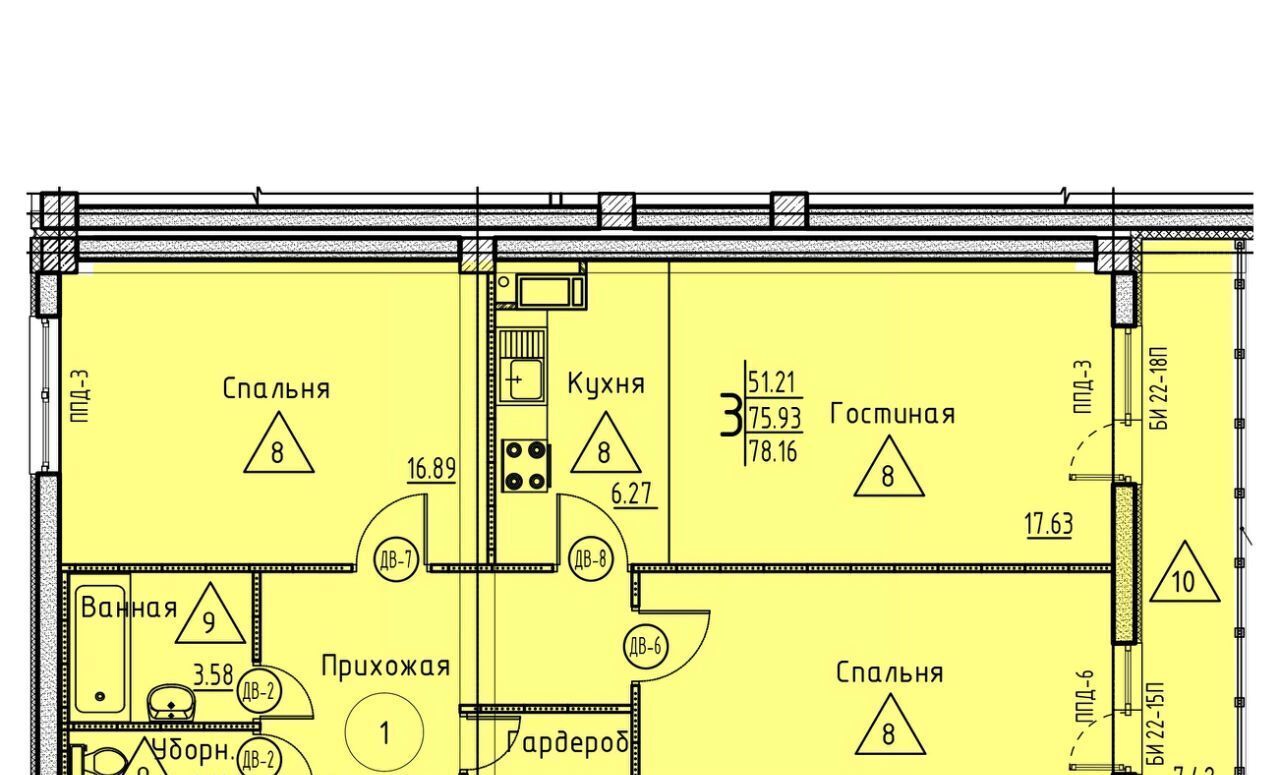 квартира г Пенза р-н Октябрьский ул Генерала Глазунова 11 фото 1
