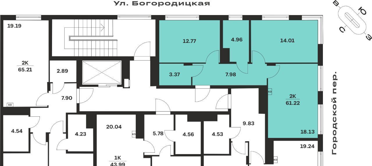 квартира г Тула р-н Центральный ЖК «Рязанка Грин» фото 2