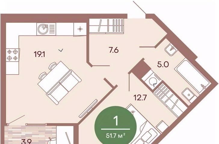 квартира г Пенза р-н Железнодорожный ул Измайлова 38к/4 фото 2