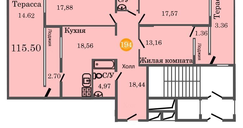 квартира г Калининград ул Генерал-фельдмаршала Румянцева 11 фото 1