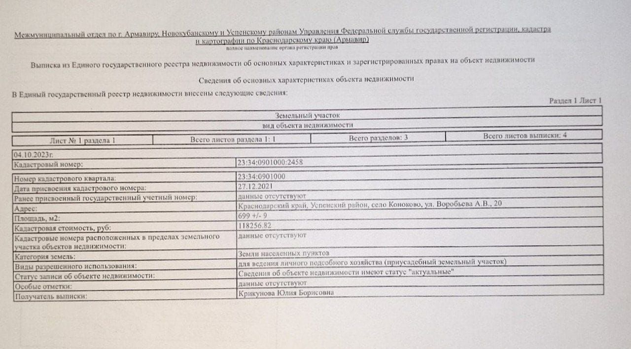 земля р-н Успенский с Коноково Коноковское сельское поселение фото 2