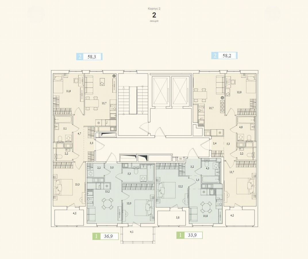 квартира р-н Гатчинский массив Кезелево уч. 13, стр. 2, Янино-1 фото 2