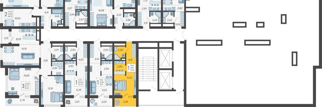 квартира г Сочи р-н Хостинский ЖК «Кислород» 3 Хостинский район фото 2