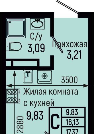 квартира р-н Туапсинский с Небуг кв-л Спортивный Небугское сельское поселение, квартал Спортивный фото 1