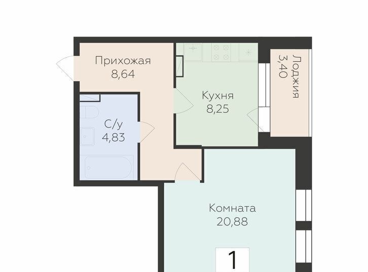 квартира г Воронеж р-н Коминтерновский ЖК "Домино" фото 1