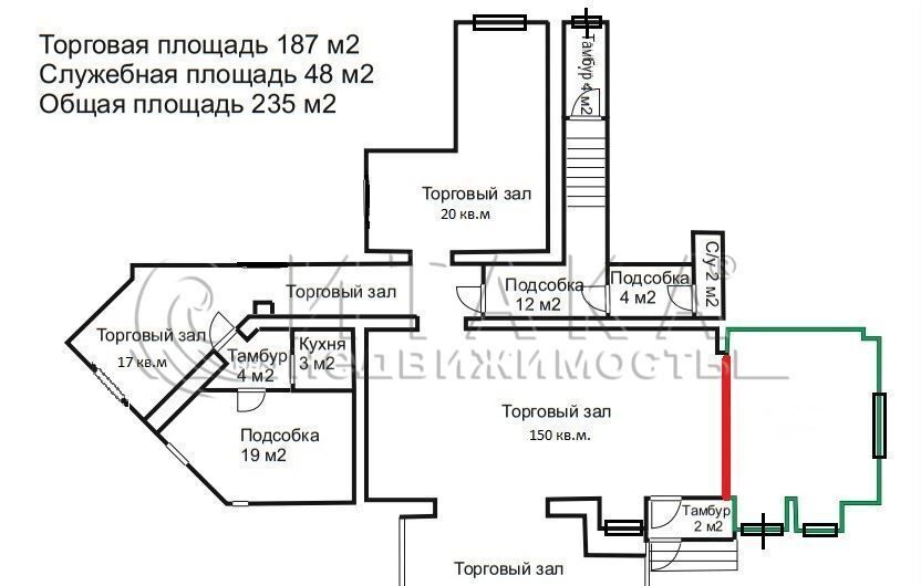 торговое помещение г Санкт-Петербург метро Комендантский Проспект пр-кт Богатырский 31б этаж 2 фото 7