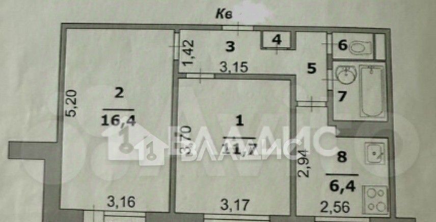 квартира г Белгород Восточный ул Садовая 30 фото 29