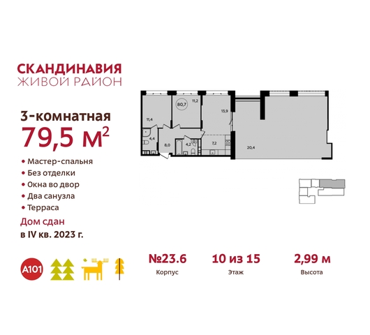 жилой район «Скандинавия» пр-кт Куприна 1 Сосенское, корп. 2, Бутово фото