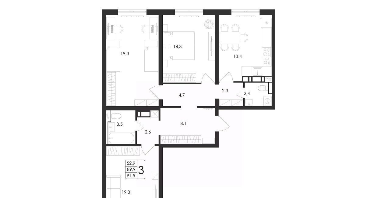 квартира г Воронеж р-н Центральный ул Загоровского 5/3 фото 1