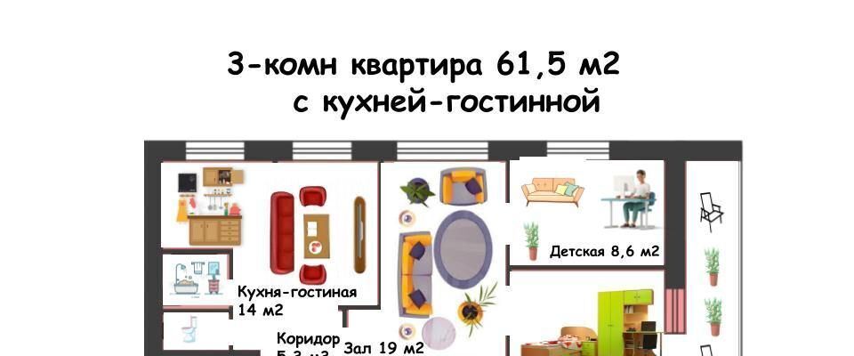 квартира г Нижний Новгород Парк культуры Соцгород мкр Соцгород-1 пр-кт Кирова 33а жилрайон фото 1