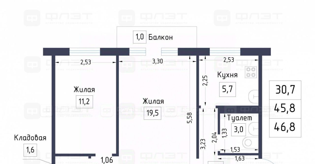 квартира г Казань Яшьлек ул Коллективная 33 фото 2