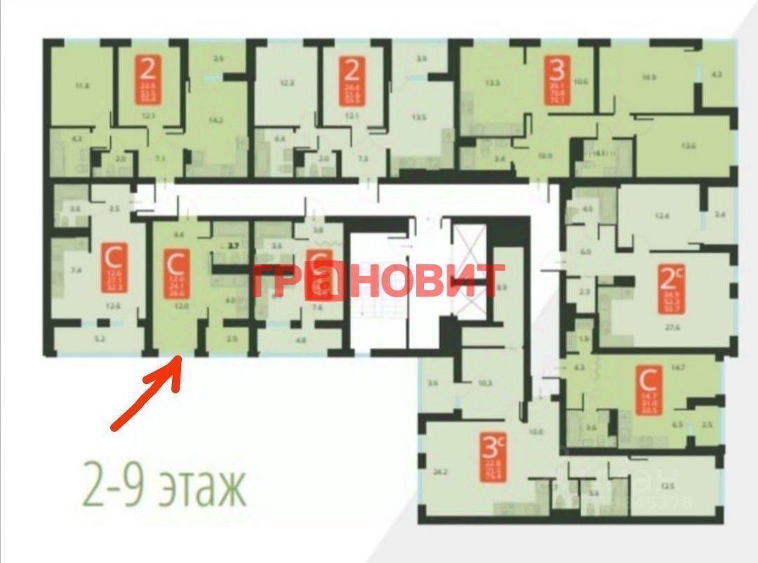квартира г Новосибирск р-н Калининский ул Тайгинская 39 фото 4