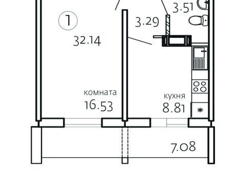 квартира г Челябинск ул Маршала Чуйкова 26 фото 1