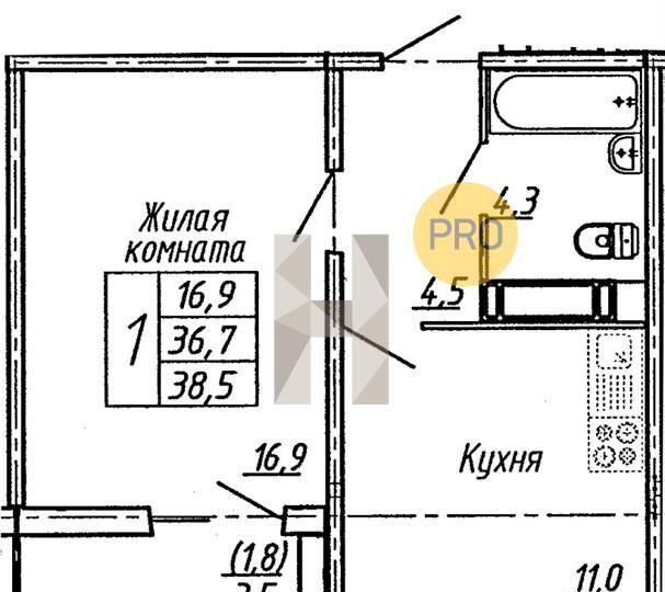 квартира г Воронеж р-н Центральный ул Шишкова 140б фото 1