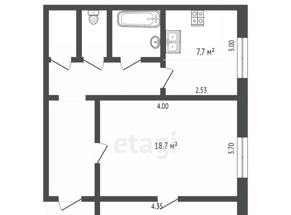 квартира г Череповец р-н Индустриальный ул Ленина 88 фото 1