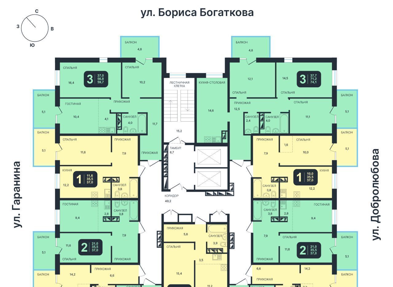 квартира г Новосибирск Золотая Нива ул Гаранина 45 фото 1