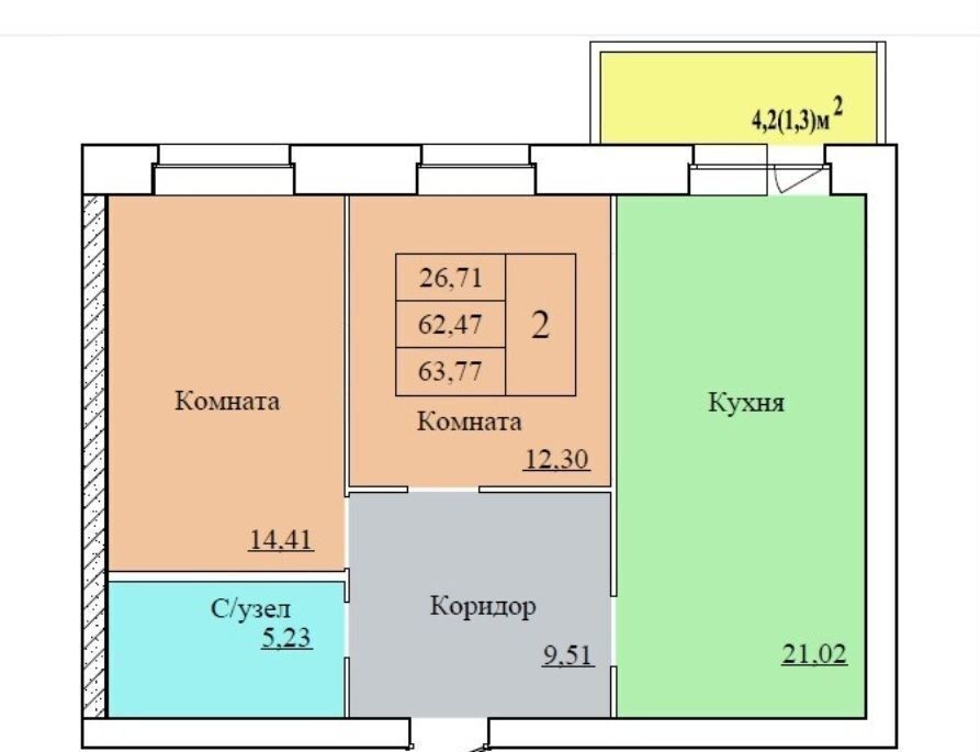 квартира г Ярославль р-н Ленинский ул Белинского 17а ЖК "ВИВАТ" фото 2