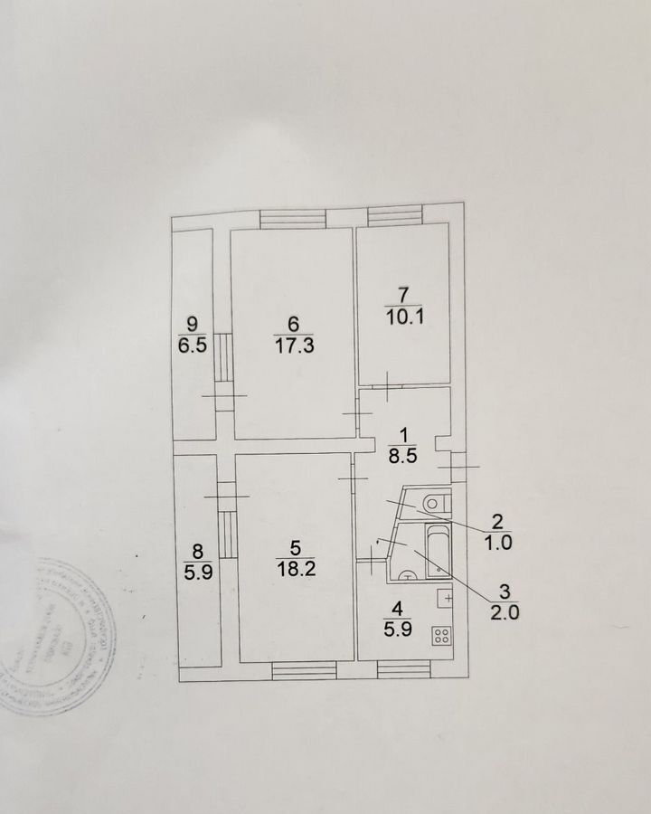 квартира г Саратов р-н Октябрьский ул им Хользунова А.И. 10/12 фото 11