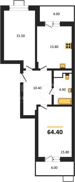 квартира г Воронеж р-н Железнодорожный ул Остужева 52/5 ЖК «Ключи CLUB» фото 1