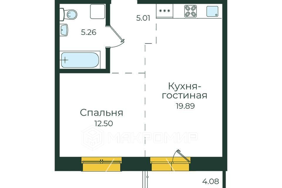 квартира г Иркутск ул Пискунова 134 ЖК «Семья» городской округ Иркутск фото 1