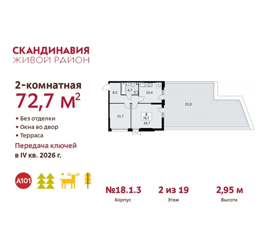 жилой район «Скандинавия» Сосенское, жилой комплекс Скандинавия, 18. 1.3, Бутово фото