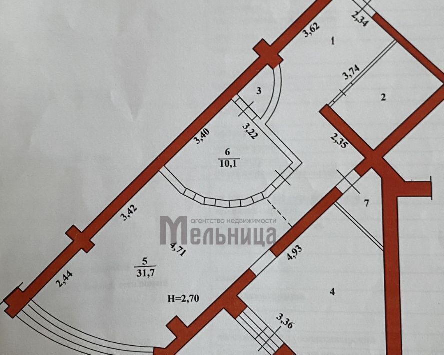 квартира г Волгоград р-н Дзержинский ул 8-й Воздушной Армии 9а фото 2