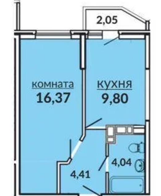 квартира г Краснодар р-н Прикубанский ул Командорская 3к/1 фото 6