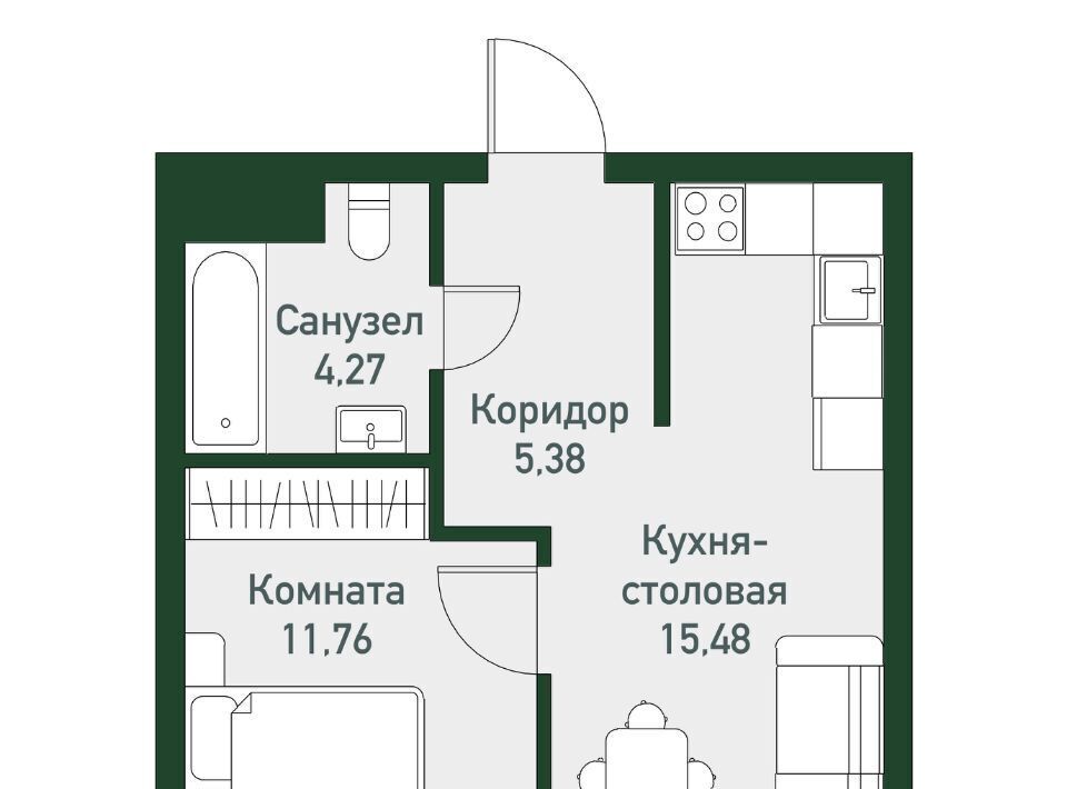 квартира р-н Сосновский п Западный р-н мкр Привилегия Кременкульское с/пос фото 1