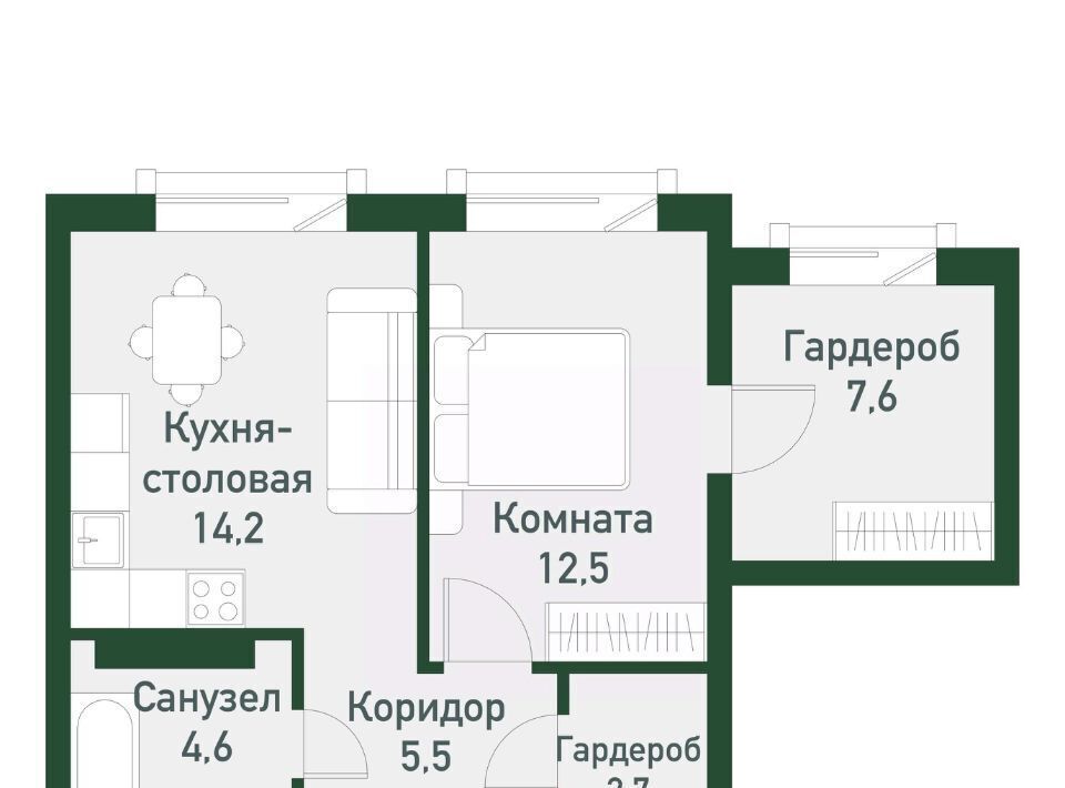 квартира р-н Сосновский п Западный р-н мкр Привилегия Кременкульское с/пос фото 1