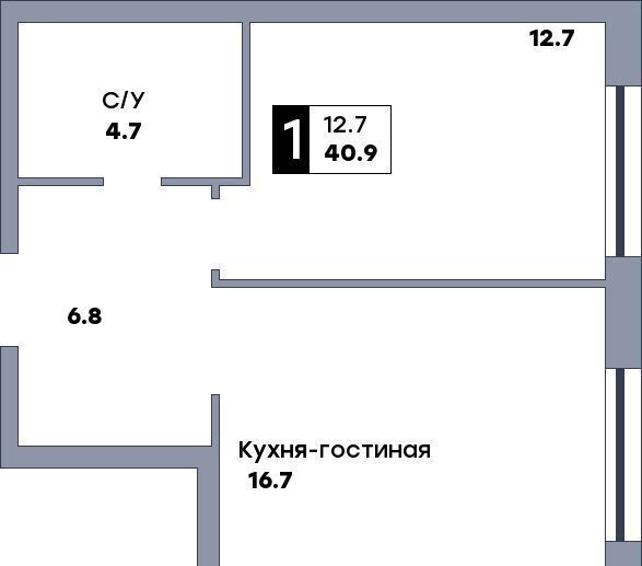 квартира г Самара р-н Промышленный ул. Солнечная/Губанова, стр. 2 фото 1