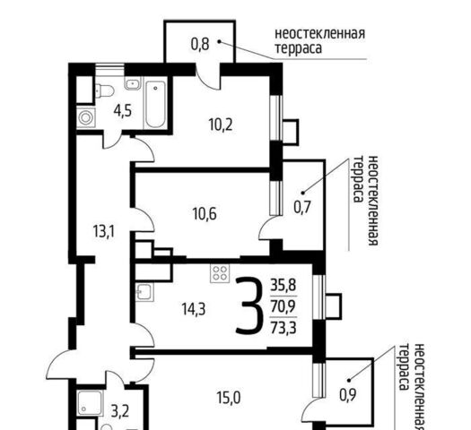 п Десеновское ул 6-я Нововатутинская 15 р-н Десёновское, корп. 3 фото