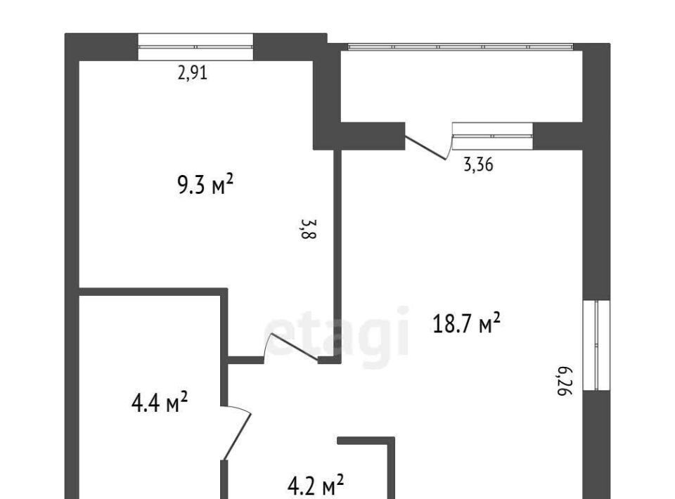 квартира г Обнинск ул Курчатова 25/4 фото 8