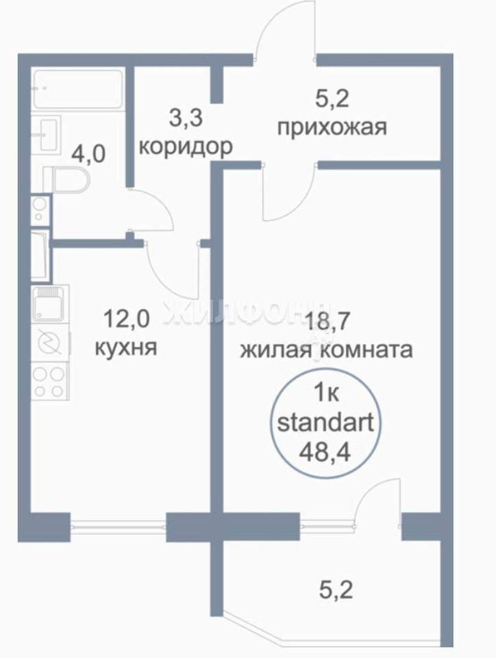 квартира г Нефтеюганск д. 4, 17-й микрорайон фото 16