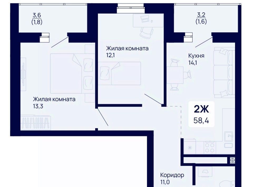 квартира г Екатеринбург Уральская ЖК Галактика фото 1