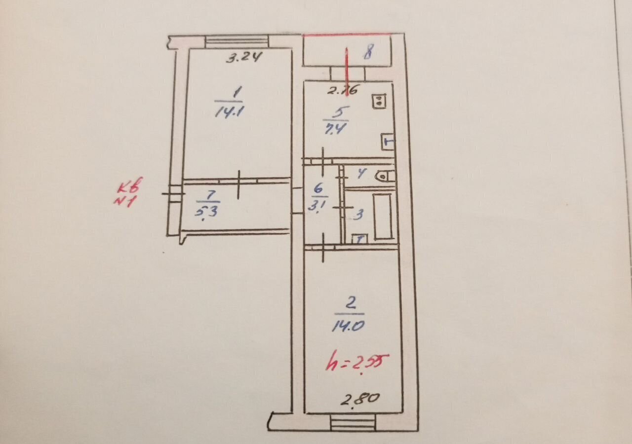 квартира г Курск р-н Центральный ул Скорятина 190б фото 20