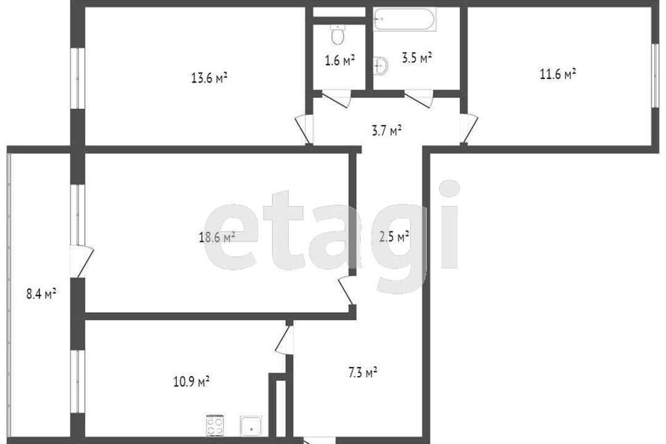 квартира г Томск р-н Советский ул Сибирская 56 Томск городской округ фото 7