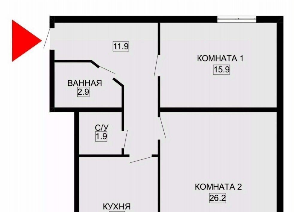 квартира г Санкт-Петербург метро Комендантский Проспект ул Камышовая 40к/1 фото 2